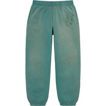 Aqua Supreme Overdyed S Logo Sweatpant Pants | NZ404WY