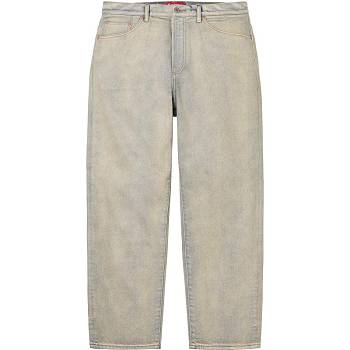 Beige Supreme Baggy Jean Pants | NZ424CE