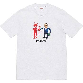 Beige Supreme Business Tee T Shirts | NZ212KI