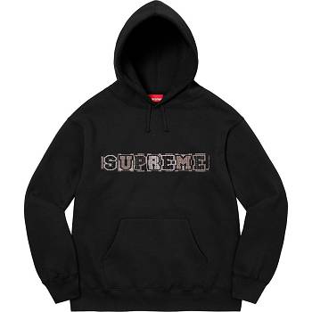 Black Supreme Beaded Hooded Sweatshirts | NZ275EX