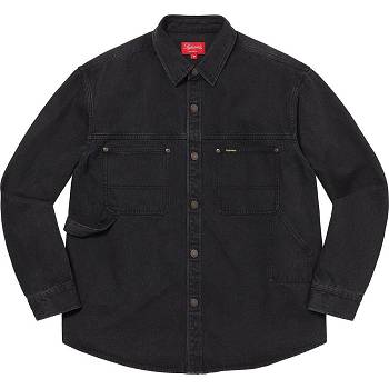 Black Supreme Denim Painter Shirts | NZ390FM