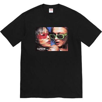 Black Supreme Eyewear Tee T Shirts | NZ227UT