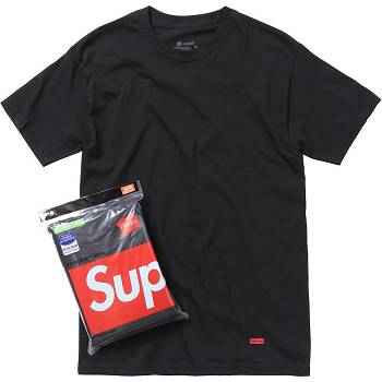 Black Supreme Hanes® Tagless Tees (3 Pack) Accessories | NZ193NB