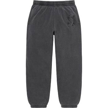 Black Supreme Overdyed S Logo Sweatpant Pants | NZ403QZ