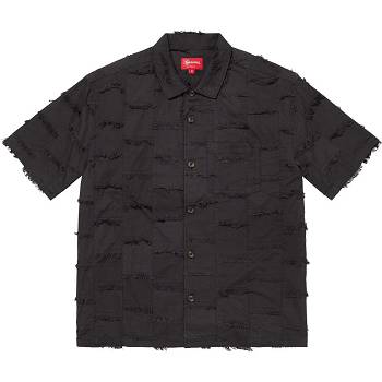 Black Supreme Patchwork S/S Shirts | NZ376MA
