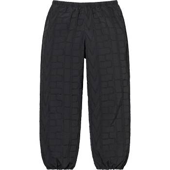 Black Supreme Repeat Stitch Track Pant Pants | NZ400BC
