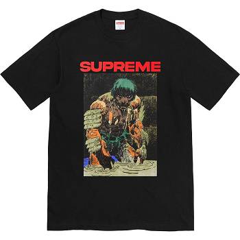 Black Supreme Ronin Tee T Shirts | NZ239LH