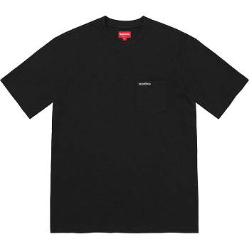 Black Supreme S/S Pocket Tee Sweaters | NZ320CE