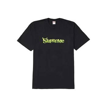 Black Supreme Shrek T Shirts | NZ196WY