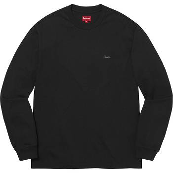 Black Supreme Small Box L/S Tee Sweaters | NZ342KI