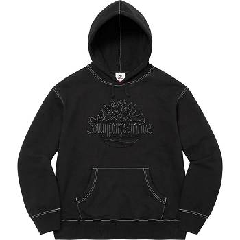 Black Supreme Timberland® Hooded Sweatshirts | NZ301EX