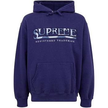 Blue Supreme Amazing Denim Logo Hoodie | NZ491AP