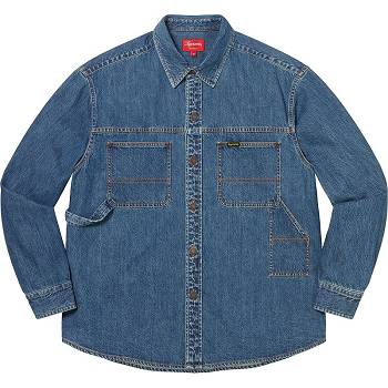 Blue Supreme Denim Painter Shirts | NZ391GL