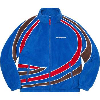 Blue Supreme Racing Fleece Jackets | NZ443GL