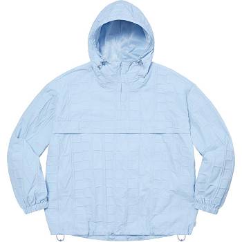Blue Supreme Repeat Stitch Anorak Jackets | NZ441DN