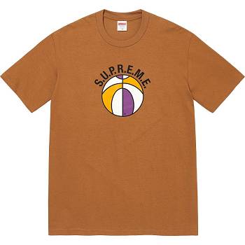 Brown Supreme League Tee T Shirts | NZ231AP