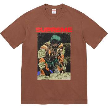 Brown Supreme Ronin Tee T Shirts | NZ240ZG