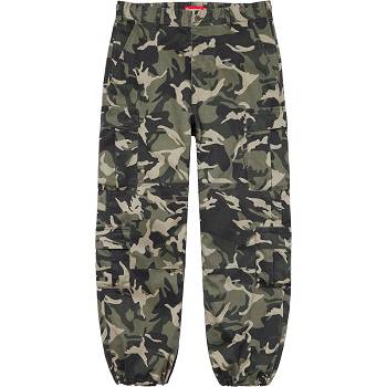 Green / Camo Supreme Cargo Pant Pants | NZ395LH