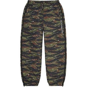 Green / Camo Supreme Full Zip Baggy Warm Up Pant Pants | NZ428MA