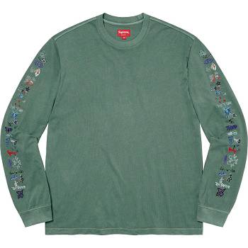 Green Supreme AOI Icons L/S Top Sweaters | NZ313GL