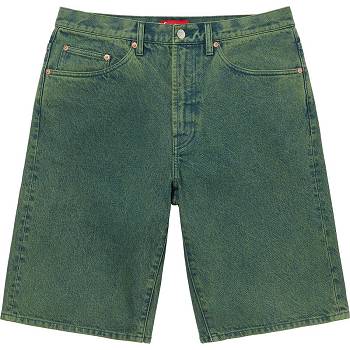 Green Supreme Baggy Denim Shorts | NZ358IS
