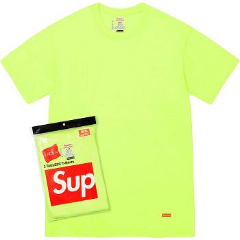 Green Supreme Hanes® Tagless T-shirts (2 Pack) Accessories | NZ191VD