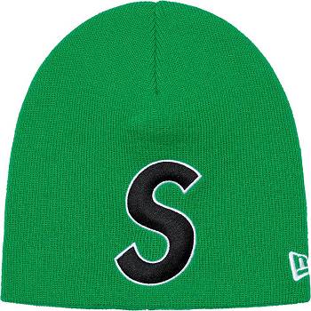 Green Supreme New Era® S Logo Beanie Hats | NZ150IS