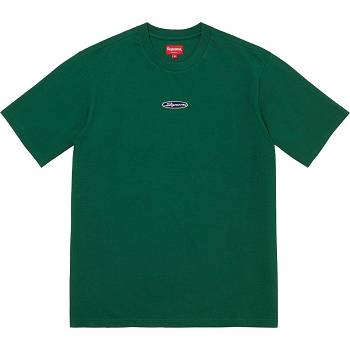 Green Supreme Oval Logo S/S Top Sweaters | NZ336SO