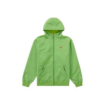 Green Supreme Pastel Zip Up Hooded Sweatshirts | NZ262HK