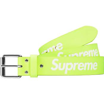 Green Supreme Repeat Leather Belt Belts | NZ164CE