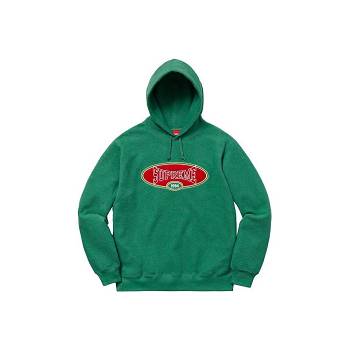 Green Supreme Reverse Fleece Hooded Sweatshirts | NZ260FM