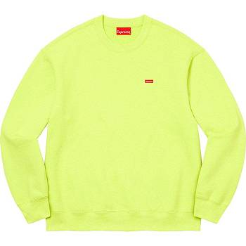 Green Supreme Small Box Crewneck Sweatshirts | NZ281OR