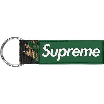 Green Supreme Webbing Keychain Accessories | NZ184HK