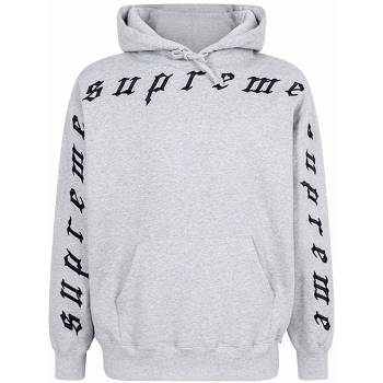 Grey Supreme Logo Hoodie | NZ474ZG