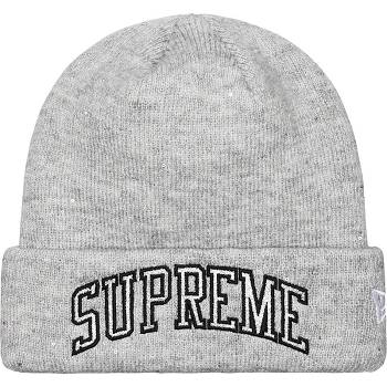 Grey Supreme New Era® Metallic Arc Beanie Hats | NZ148YU