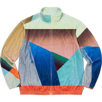 Multicolor Supreme Geo Velour Track Jackets | NZ449XF