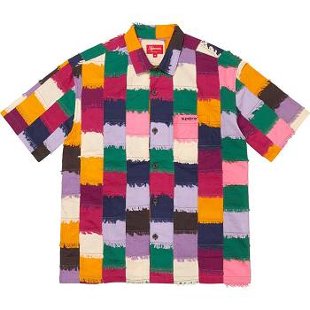 Multicolor Supreme Patchwork S/S Shirts | NZ375NB
