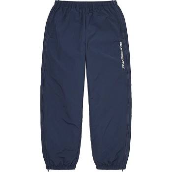 Navy Supreme Full Zip Baggy Warm Up Pant Pants | NZ430WY