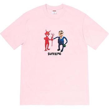 Pink Supreme Business Tee T Shirts | NZ216CE