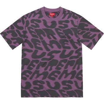 Purple Supreme Stacked Intarsia S/S Top Sweaters | NZ309AP