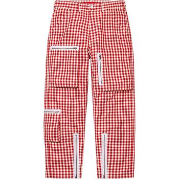 Red Supreme Gingham Flight Pant Pants | NZ393JJ