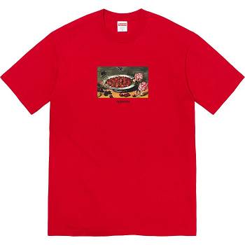 Red Supreme Strawberries Tee T Shirts | NZ252YU