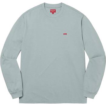 Turquoise Supreme Small Box L/S Tee Sweaters | NZ345XF