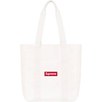 White Supreme Canvas Tote Bags | NZ168MA