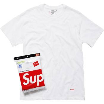 White Supreme Hanes® Tagless Tees (3 Pack) Accessories | NZ192BC