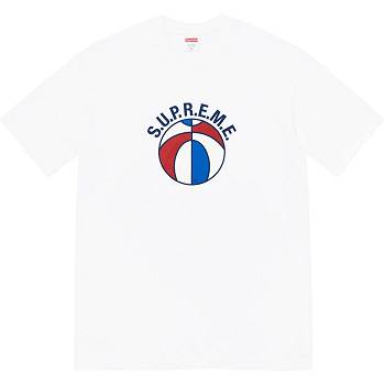 White Supreme League Tee T Shirts | NZ232SO