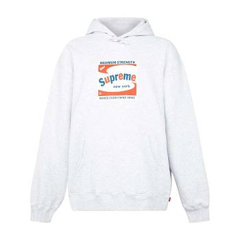 White Supreme Shine Logo Print Hoodie | NZ468FM