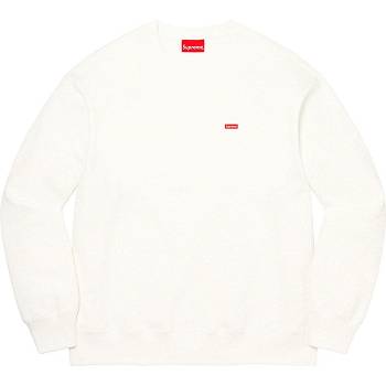 White Supreme Small Box Crewneck Sweatshirts | NZ283AP