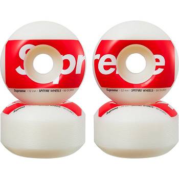 White Supreme Spitfire® Shop Wheels (Set of 4) Skateboard Accessories | NZ176IS