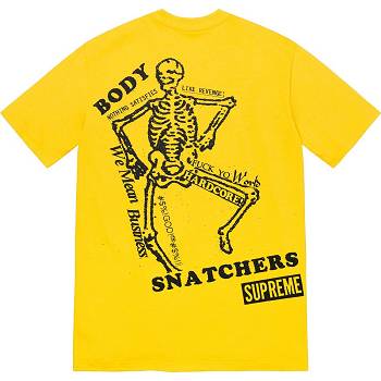 Yellow Supreme Body Snatchers Tee T Shirts | NZ243VD